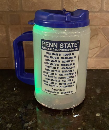 Penn State Football National Championship 25th Anniv 1982-2007 Lighted Mug Works - Picture 3 of 10