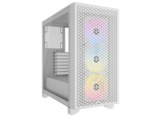 CORSAIR 3000D RGB AIRFLOW Mid-Tower Computer ATX PC Case - White 3xRGB Fans