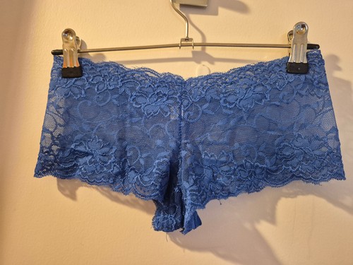 Womens Brazilian Full Brief Knickers Blue UK Size 8 Soft Stretch Underwear - Picture 2 of 3