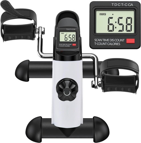 Heavy Flywheel Pedal Exerciser - Compact Leg & Arm Workout for Home Office - Picture 3 of 10