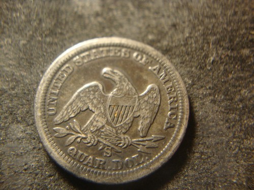 1862-S PCGS VF 25 Seated Liberty Quarter Nice Coin SLABZ - Picture 9 of 9