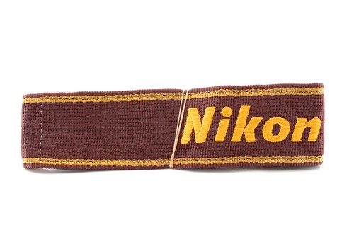 Nikon AN-6W Nylon Wide Neck Shoulder Strap (Wine & Yellow) From Japan #208 - Picture 6 of 11