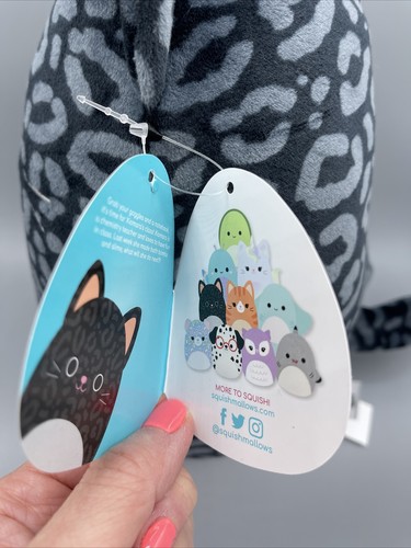 NEU Squishmallows Kellytoy 8 Zoll Xiomara schwarzer Leopard Panther Katze Plüsch Neu mit Etikett - Bild 6 von 6