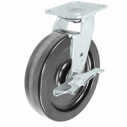CasterHQ 8" x 2" Heavy Duty Toolbox Caster Set with Phenolic Wheels, 5,000 lbs - Picture 3 of 4