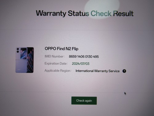 Oppo Find N2 Flip CPH2437 256 GB 8 GB RAM (sbloccato) 6,8" 50 mp - garanzia di fabbrica - Foto 24 di 24