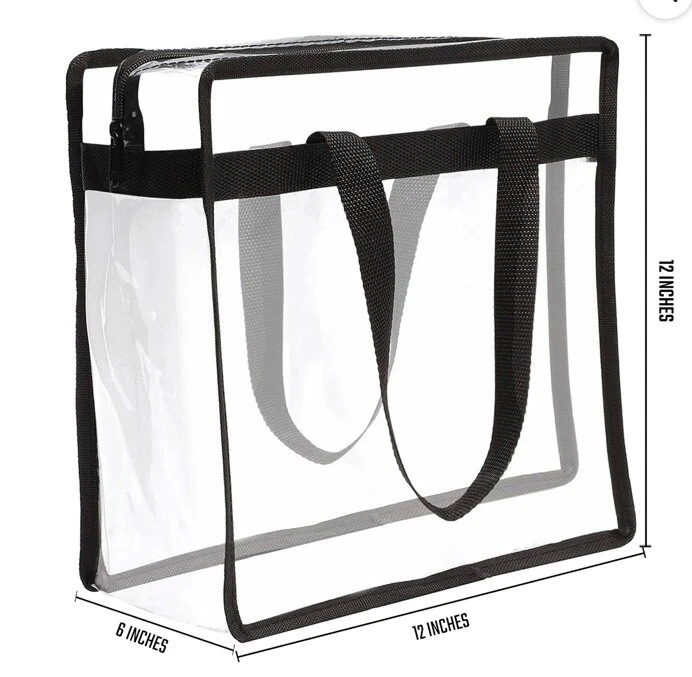 Pittsburgh Steelers Clear Plastic Tote Bag NFL Stadium Approved Size Brand New - Image 2 of 4