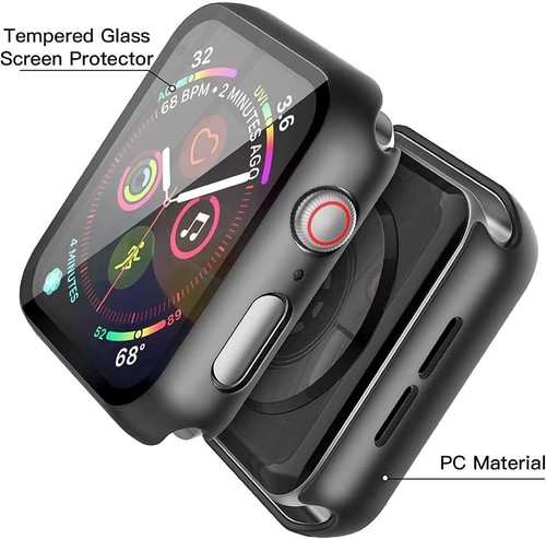 For Apple Watch iWatch Series 5 40mm Matte Clear Screen Protector Case Cover - Picture 3 of 5