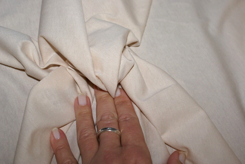 1 Metre - NUDE LIGHT BEIGE Cotton Knit Fabric, 148cm Wide - Picture 3 of 5