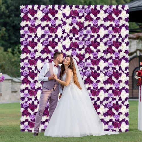 Artificial Flower Wall Panels for Wedding Backdrops and Home Interior Decoration - Picture 140 of 286