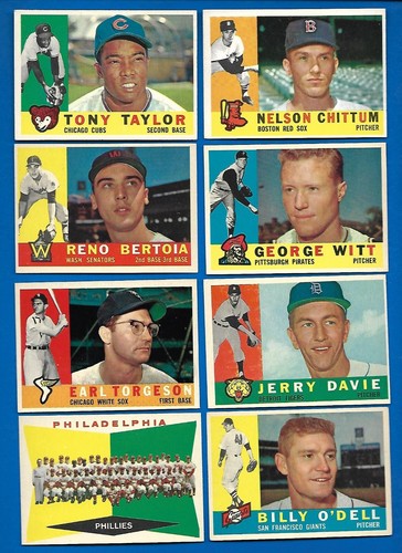 1960 TOPPS MLB BASEBALL CARD CREAM WHITE OR GREY BACK 199-374 SEE LIST - Picture 198 of 341