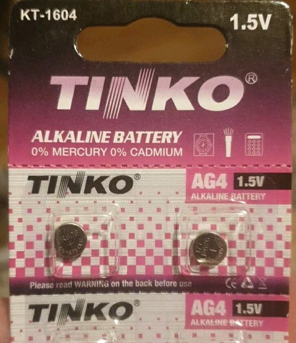2 x AG4 1.5v Alkaline Button/Coin Watch Battery ,Batteries LR626.
