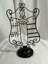 Jewelry Organizer Stand for Earrings Bracelets and Necklaces Black Metal