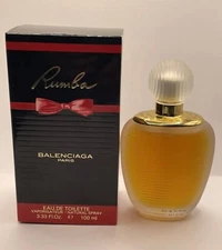 RUMBA Balenciaga Paris EDT Spray 3.3 oz / 100 ml - NEW IN BOX Vintage Original