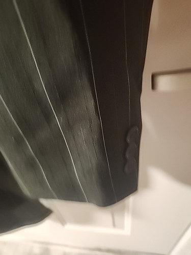 Tuta PACELLI Uomo Moda Uomo Taglia 40R Nera 3 Bottoni Classica Gessato 34x31 - Foto 7 di 15
