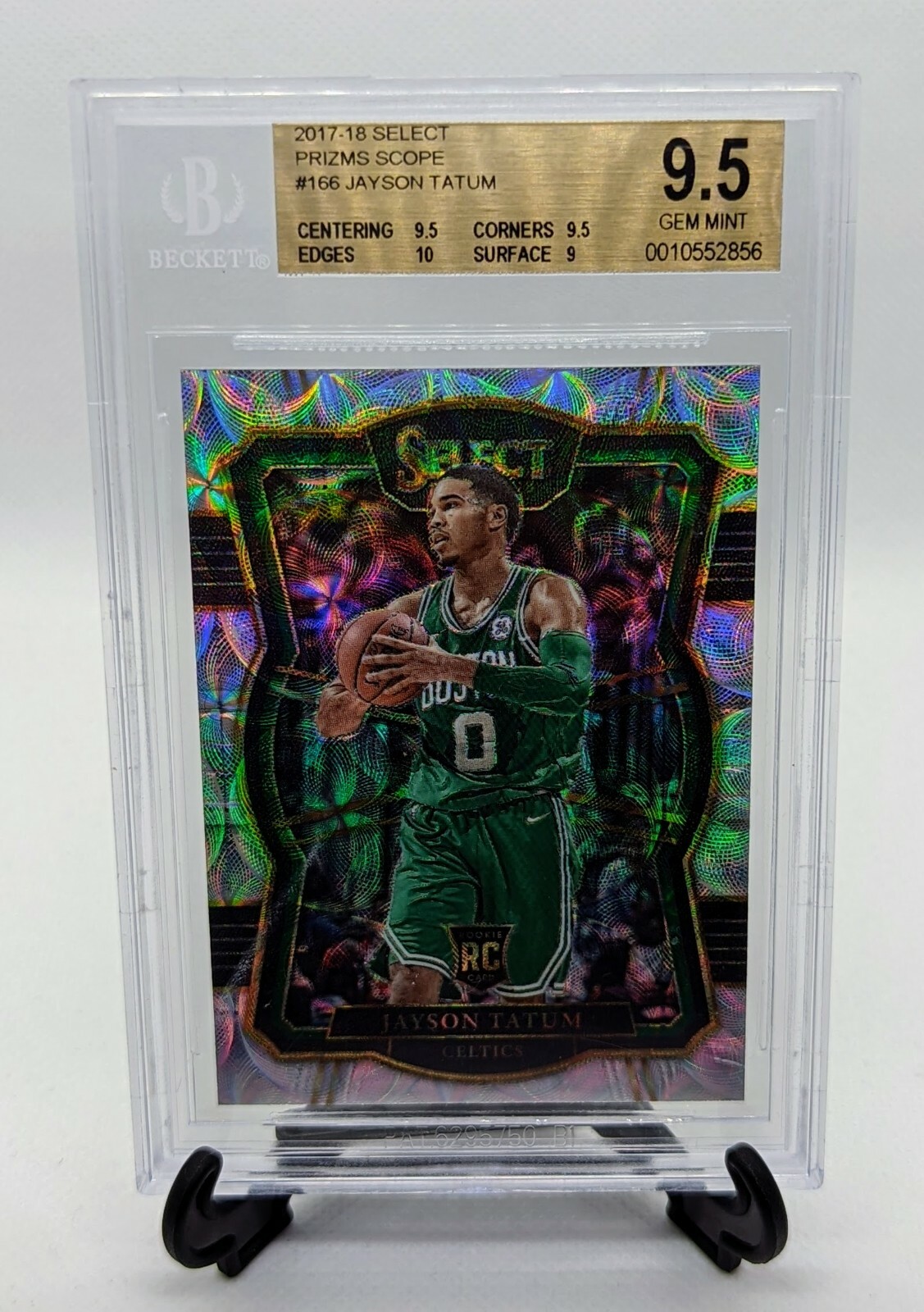 2017 Select Jayson Tatum SCOPE PRIZM PREMIERE #166 GEM MINT BGS 9.5