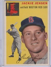 1954 TOPPS #80 JACKIE JENSEN BOSTON RED SOX 1088B