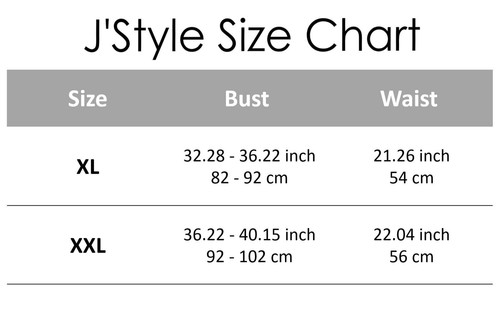 J'Style U.S Damen Yoga/Tanz Top Kompression Sport Kurzarm XL-Shirt  - Bild 10 von 10