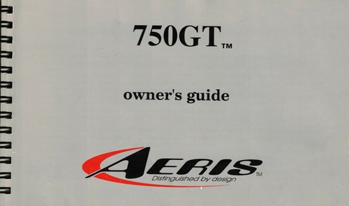 Aeris 750GT Scuba Dive Computer Manual Printed 750 GT        120 Pages - Picture 1 of 3