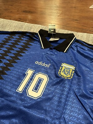 Argentina Adidas Originals Away Size M Vtg NWT Messi Maradona