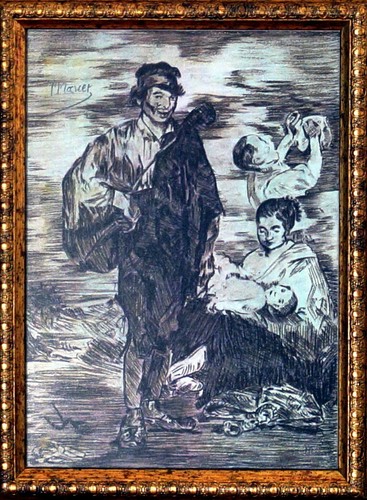 EDOUARD MANET / Authentic COLORED PENCIL DRAWING on PAPER SIGNED / Framed - Picture 2 of 11