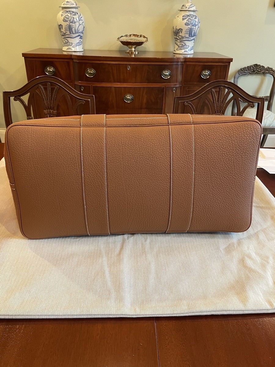 Hermes Garden Party 49 Voyage Bag, Fauve/Gold | eBay