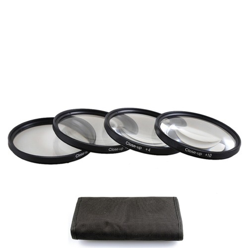 49/52/55/58/62/67/72/77mm +1+2+4+10 Close Up Macro Lens Optical Glass Filter Kit - Picture 17 of 19