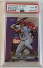 2019 Bowman’s Best Mike Trout purple refractor #’d to 250 PSA 10 Angels!