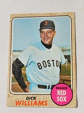 1968 Topps MLB #  87 Dick Williams Red Sox Manager VG/EX Actual card is scanned.