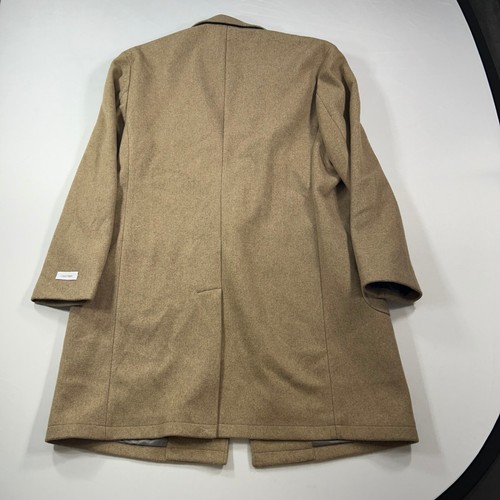 Calvin Klein Marcel Slim-Fit Overcoat Mens 46R 46 Tan Brown $450 - Picture 3 of 12