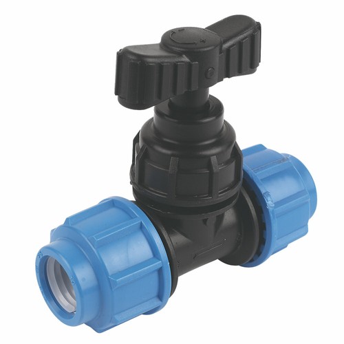 FloPlast MDPE Kunststoff-Absperrhahn 25 mm x 25 mm UK-SZCN - Bild 1 von 2