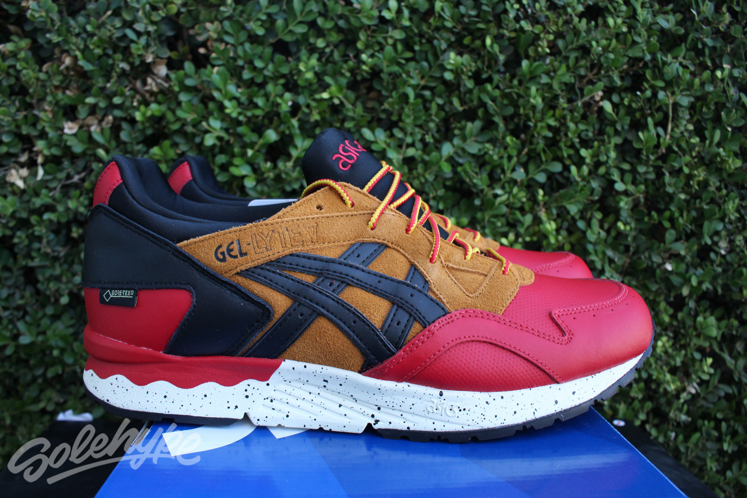 ASICS GEL LYTE V SZ 8.5 RED RED RED BLACK TAN GORETEX PACK HL6E2 2590 1e9dd7 ASICS GEL LYTE V SZ 8.5 RED RED RED BLACK TAN GORETEX PACK HL6E2 2590 1e9dd7