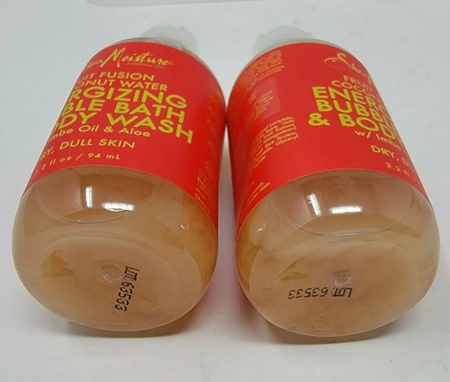 Baño de burbujas energizantes y lavado corporal Shea Moisture Fruit Fusion 3,2 fl oz LOTE DE 2 - Imagen 5 de 5