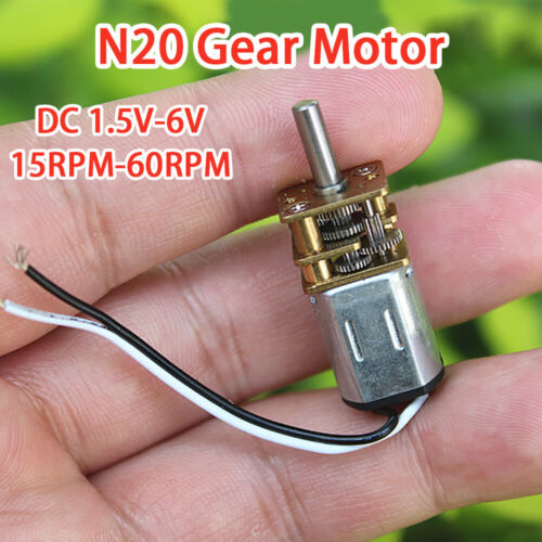 DC 1,5V-6V 15-60U/MIN N20 Micro Elektrogetriebe Motor Geschwindigkeitsreduzierung Metallgetriebe - Bild 2 von 5