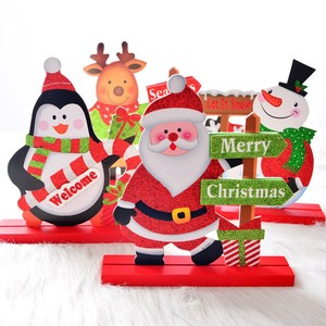 Détails sur Ornement Bois Père Noël Bonhomme Neige Décoration Noël Table Salon Cadeau Métier