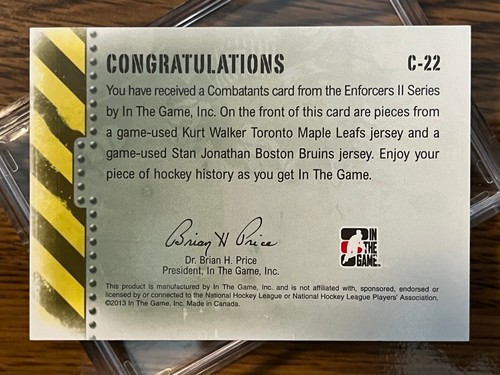 2013/2014 - In The Game - Enforcers II -Combatants Cards - Picture 41 of 69