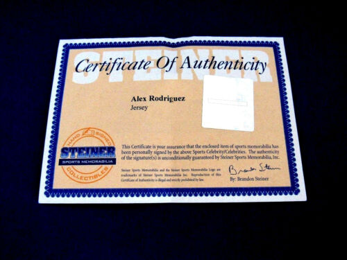 ALEX RODRIGUEZ # 3 TEXAS RANGERS 2003 AL MVP SIGNED AUTO PRO HOME JERSEY STEINER - Picture 4 of 4