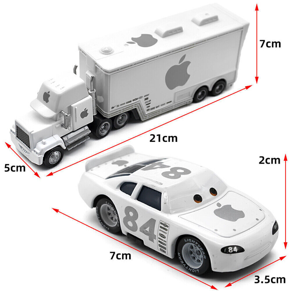 Disney Pixar Plane And Cars Lightning McQueen Mack Hauler Truck & Car Sarge - Picture 289 of 315