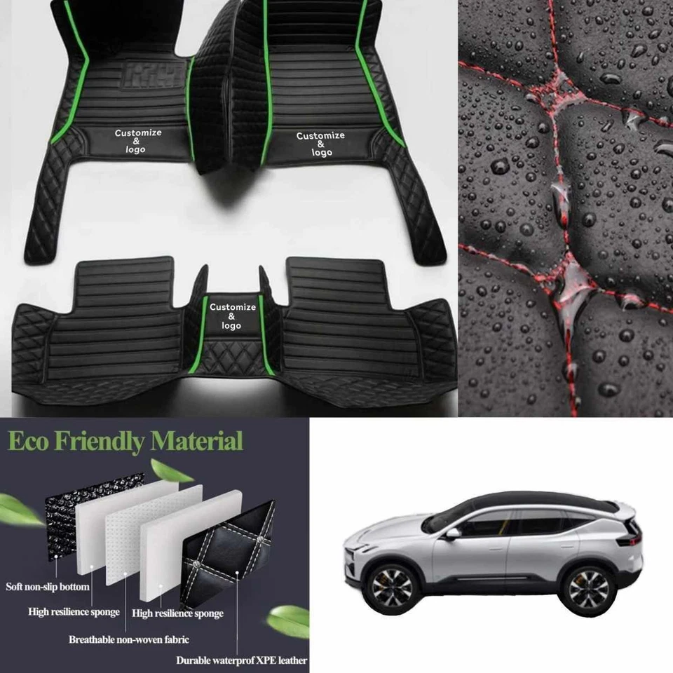 For Chevrolet Malibu-Menlo-Monza-Monte Carlo Car Floor Mats Waterproof Rugs Foto 3 de 4
