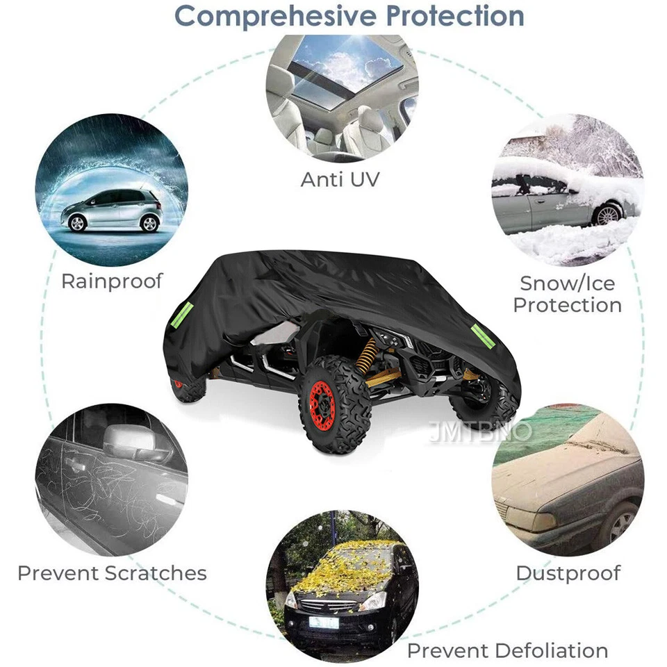 Cubierta de almacenamiento de vehículo UTV impermeable al aire libre para Arctic Cat Wildcat 4X 1000 4x4 Foto 3 de 4
