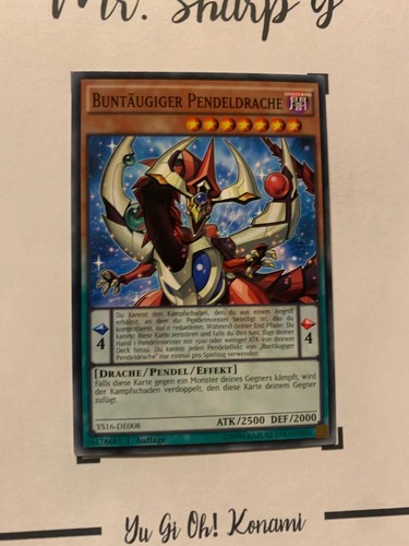 BUNTÄUGIGER PENDELDRACHE - 1. AUFLAGE YS16-DE008 DEUTSCH Yu-Gi-Oh! CARD COMMON - Bild 4 von 7