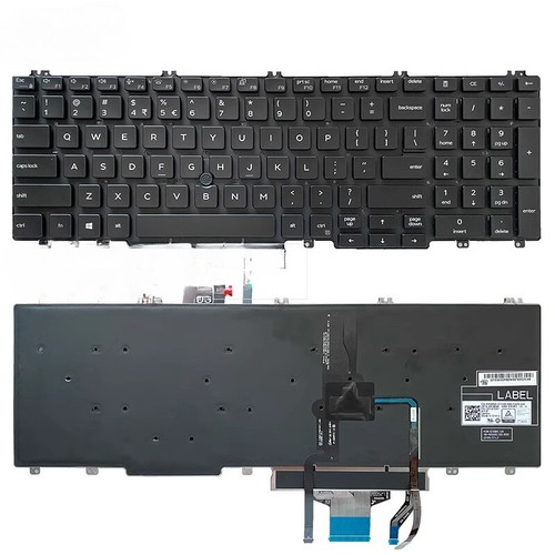 Laptop Keyboard for Dell Precision 3500 3501 Latitude 5500 5501 5510 5511 - Afbeelding 1 van 5