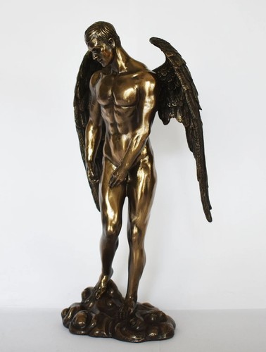 Fallen Angel - Cast Out of Heaven or Sinned - Cold Cast Bronze Resin - Picture 2 of 8