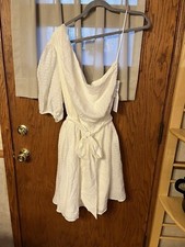 Nine West One-Shoulder Fit-and-Flare Dress Size 2X NWT