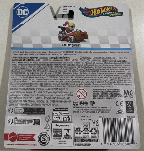 NEW 2024 Hot Wheels RACER VERSE DC HARLEY QUINN - Picture 2 of 2
