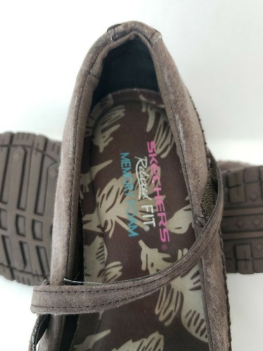 Scarpe da donna Skechers Bikers relaxed fit memory foam tomaia in pelle Mary Jane taglia 8 - Foto 8 di 8