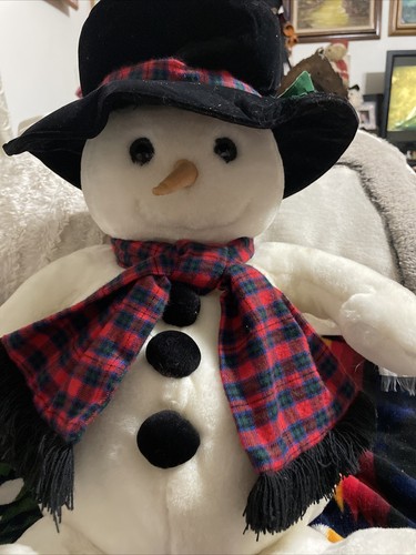 Vintage 1997 Target SNOWDEN Plüschtier Stofftier Weihnachten Schneemann Commonwealth - Bild 3 von 7