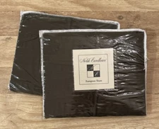 Noble Excellence Kerrigan Collection Dark Green Set of 2 Euro Pillow Shams