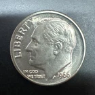 1966 P Roosevelt Dime 10¢ - BU - Brilliant Uncirculated - US Mint Coin
