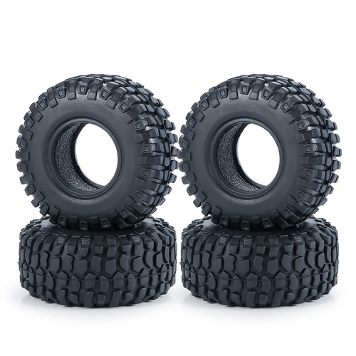 CNC 1.0" Beadlock Wheel Rims Tires Set for 1/24 RC Crawler Car Axial SCX24 90081 - Picture 26 of 61