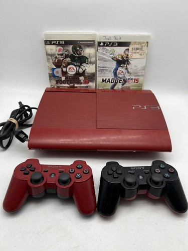Sony PlayStation 3 PS3 Super Slim Rot God Of War 500GB CECH-4001C Konsole GETESTET